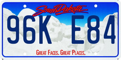 SD license plate 96KE84