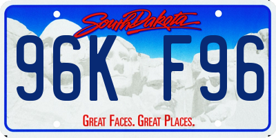 SD license plate 96KF96