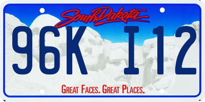 SD license plate 96KI12