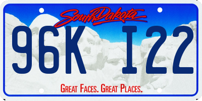 SD license plate 96KI22