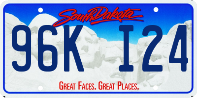 SD license plate 96KI24