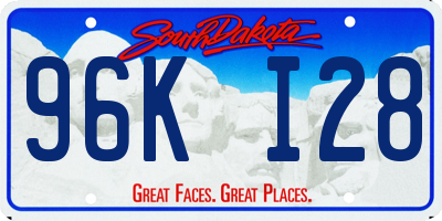 SD license plate 96KI28