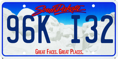 SD license plate 96KI32