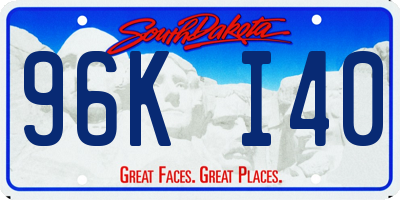 SD license plate 96KI40