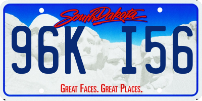 SD license plate 96KI56