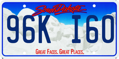 SD license plate 96KI60