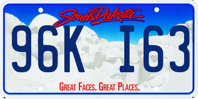 SD license plate 96KI63
