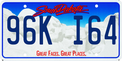 SD license plate 96KI64