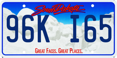 SD license plate 96KI65