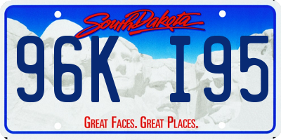 SD license plate 96KI95
