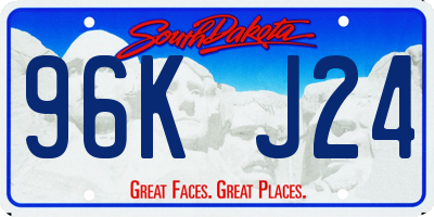 SD license plate 96KJ24