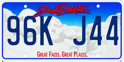 SD license plate 96KJ44