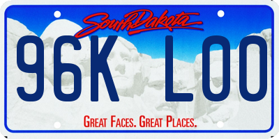 SD license plate 96KL00