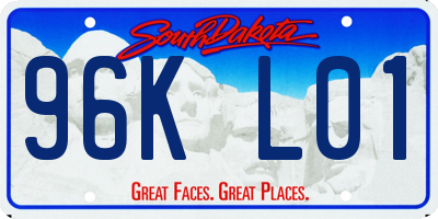 SD license plate 96KL01