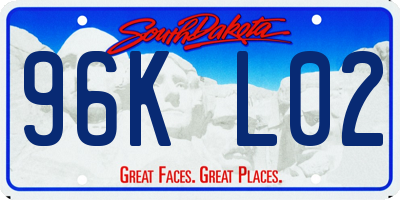 SD license plate 96KL02