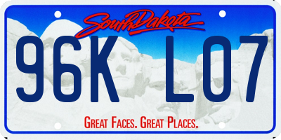 SD license plate 96KL07