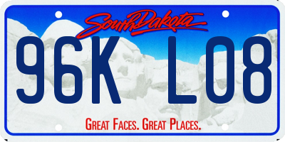 SD license plate 96KL08