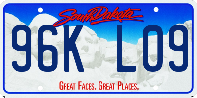 SD license plate 96KL09