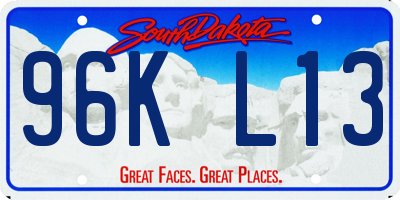 SD license plate 96KL13