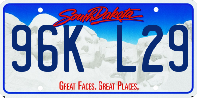 SD license plate 96KL29
