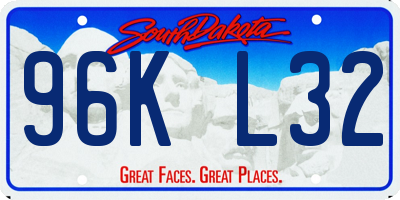 SD license plate 96KL32