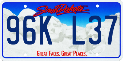 SD license plate 96KL37