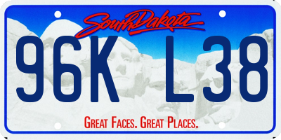SD license plate 96KL38