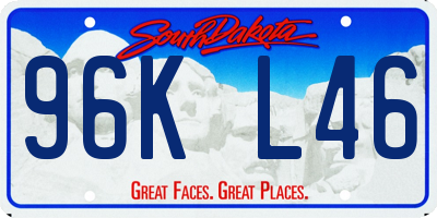 SD license plate 96KL46