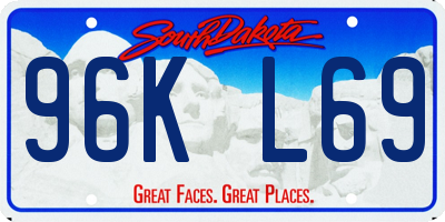 SD license plate 96KL69
