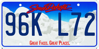 SD license plate 96KL72