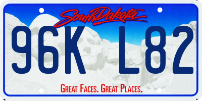 SD license plate 96KL82