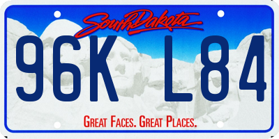 SD license plate 96KL84