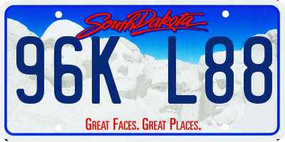 SD license plate 96KL88