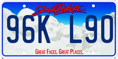 SD license plate 96KL90