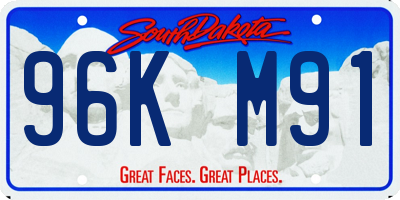 SD license plate 96KM91