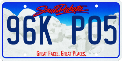 SD license plate 96KP05