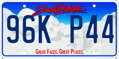SD license plate 96KP44