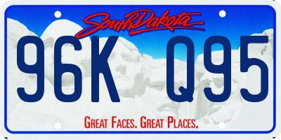 SD license plate 96KQ95