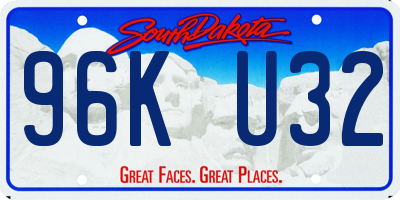 SD license plate 96KU32