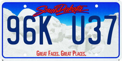 SD license plate 96KU37