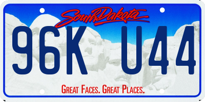 SD license plate 96KU44