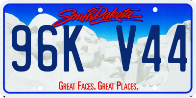 SD license plate 96KV44