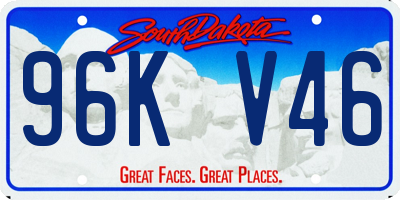 SD license plate 96KV46