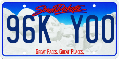 SD license plate 96KY00