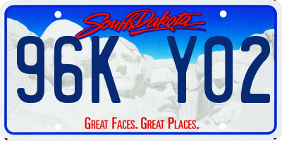 SD license plate 96KY02