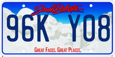 SD license plate 96KY08