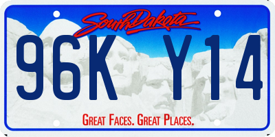 SD license plate 96KY14