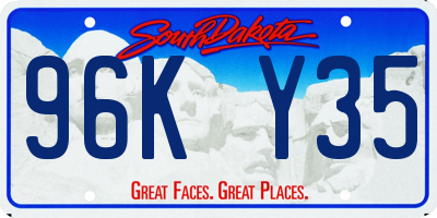 SD license plate 96KY35