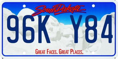 SD license plate 96KY84