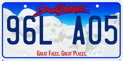 SD license plate 96LA05